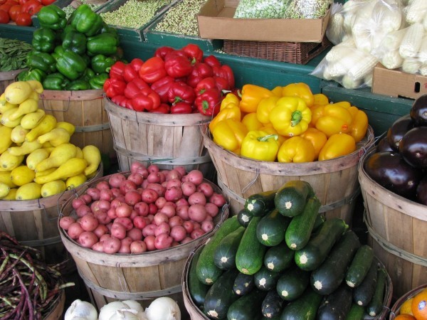 Organic produce and veggies from the San Antonio Farmer’s Market