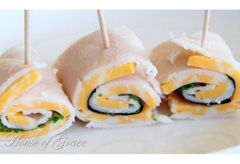 Cheese and turkey wraps are not only diet-friendly but kid-friendly, as well! 