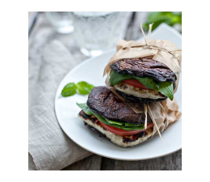 Spring recipes mean good options for grilling out with friends and family. This no meat, no bread burger is a crowd pleaser!
