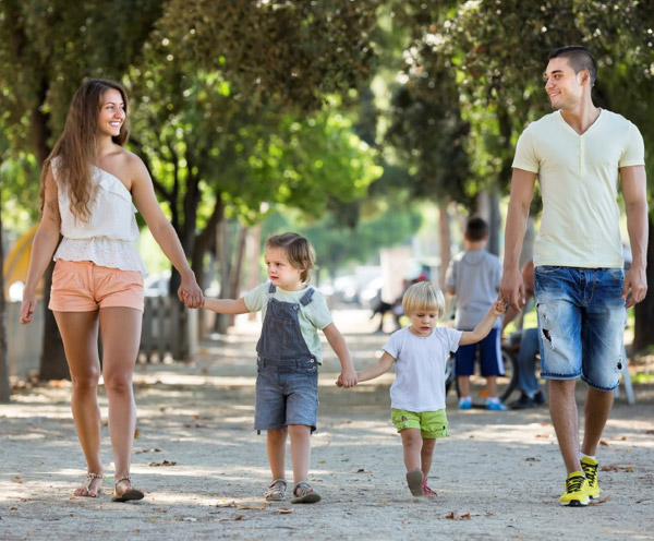A healthy family walks together! Walking 30 minutes a day after school or pre- or post-dinner can mean a lot to your family’s overall health.