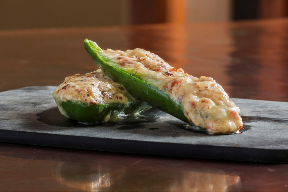 Jalapeño poppers as an option for healthy tailgating.