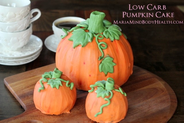 A healthy Halloween option: Low carb pumpkin cake